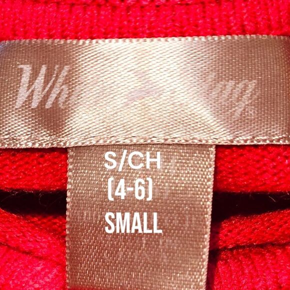 WHITE STAG CLASSIC RED V- NECK LONGSLEEVE SWEATER SIZE SMALL - Picture 8 of 13